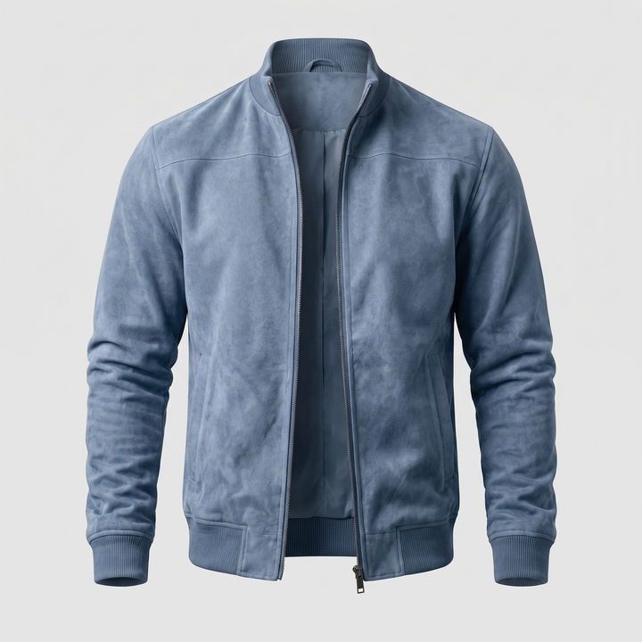 Classic | Suede Zip Bomber – Modern Look für Männer