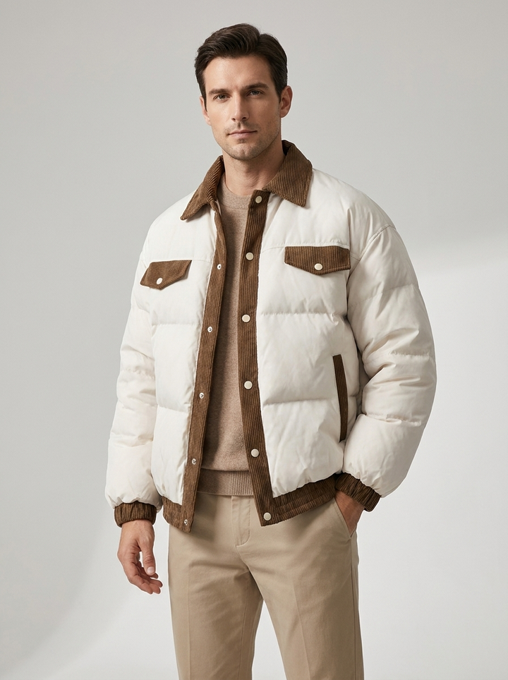 Maverick | Casual Puffer Coat – Stylish Winter Jacket for Men
