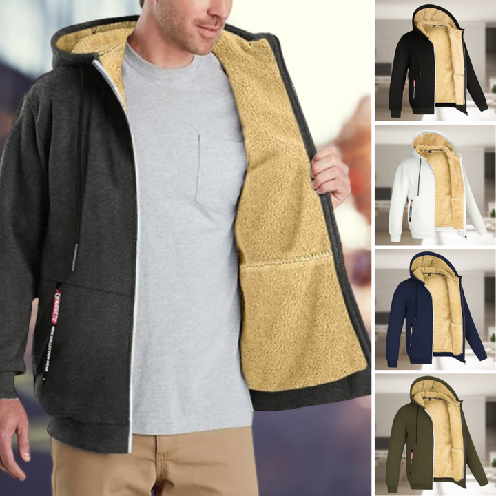 Alwin | Bequeme Jacke für Herren mit Fleece-Futter