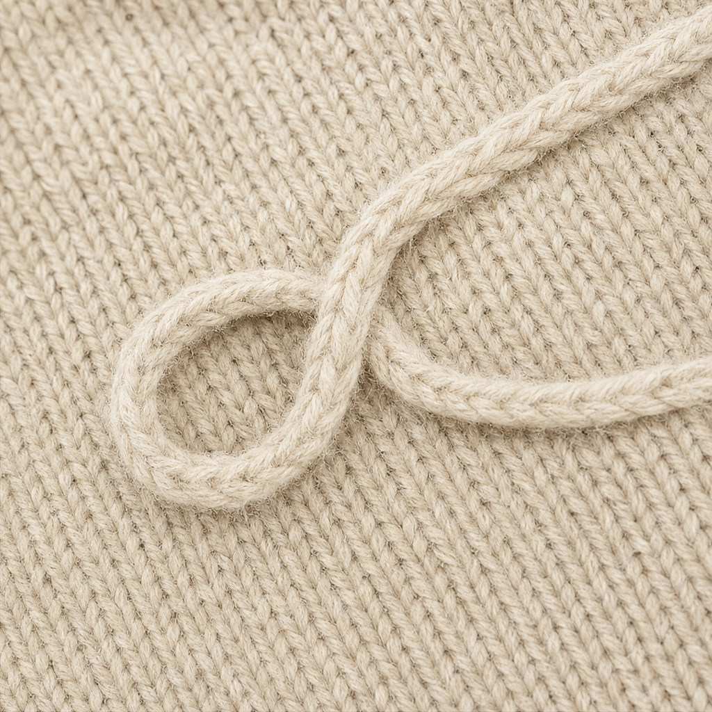 Braidenne | Strickpullover mit geflochtenen Kordeln und Knöpfen