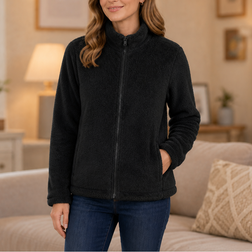 Velora | Fleecejacke mit Stehkragen – Weich und Warm für Frauen