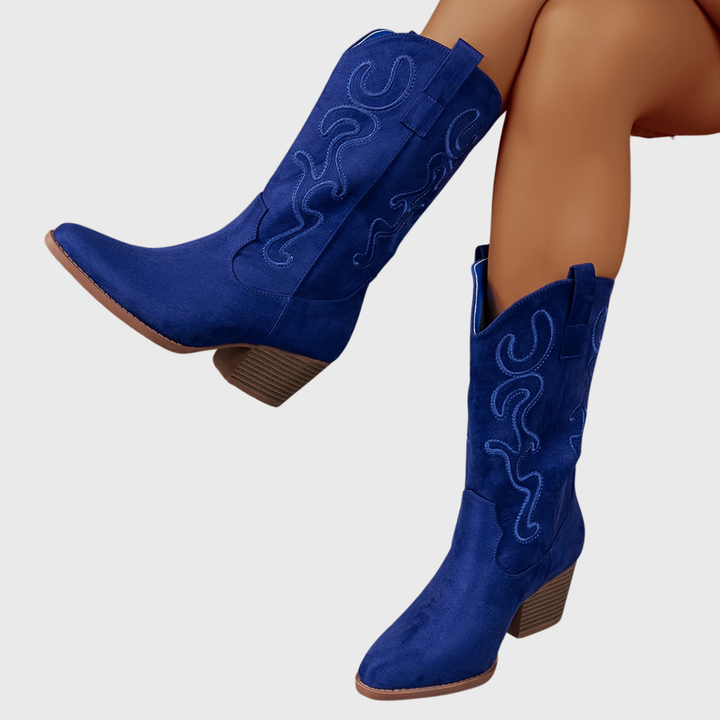 Jolene | Auffällige Western Cowboystiefel mit Weiter Wadenweite