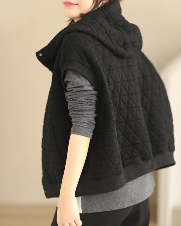 Victoria | Sportliche und Warme Damen Winterweste mit Kapuze