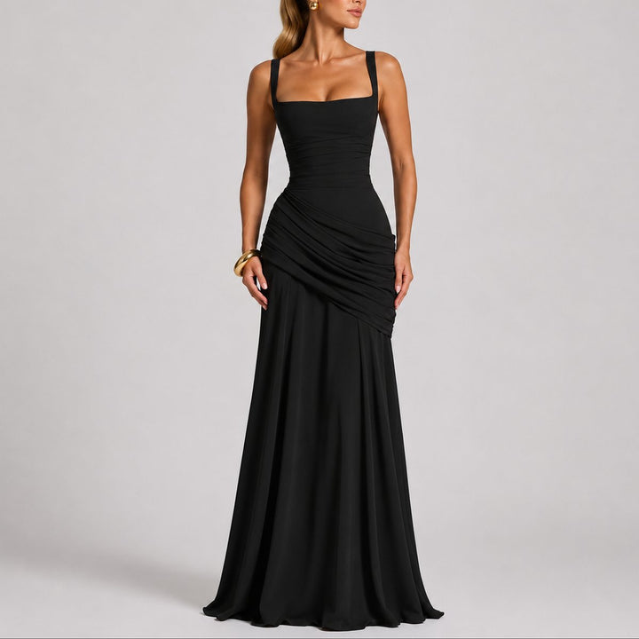 Laura | Herbst-Hochzeitskleid Mit Raffinierter Taille Und Eckigem Ausschnitt