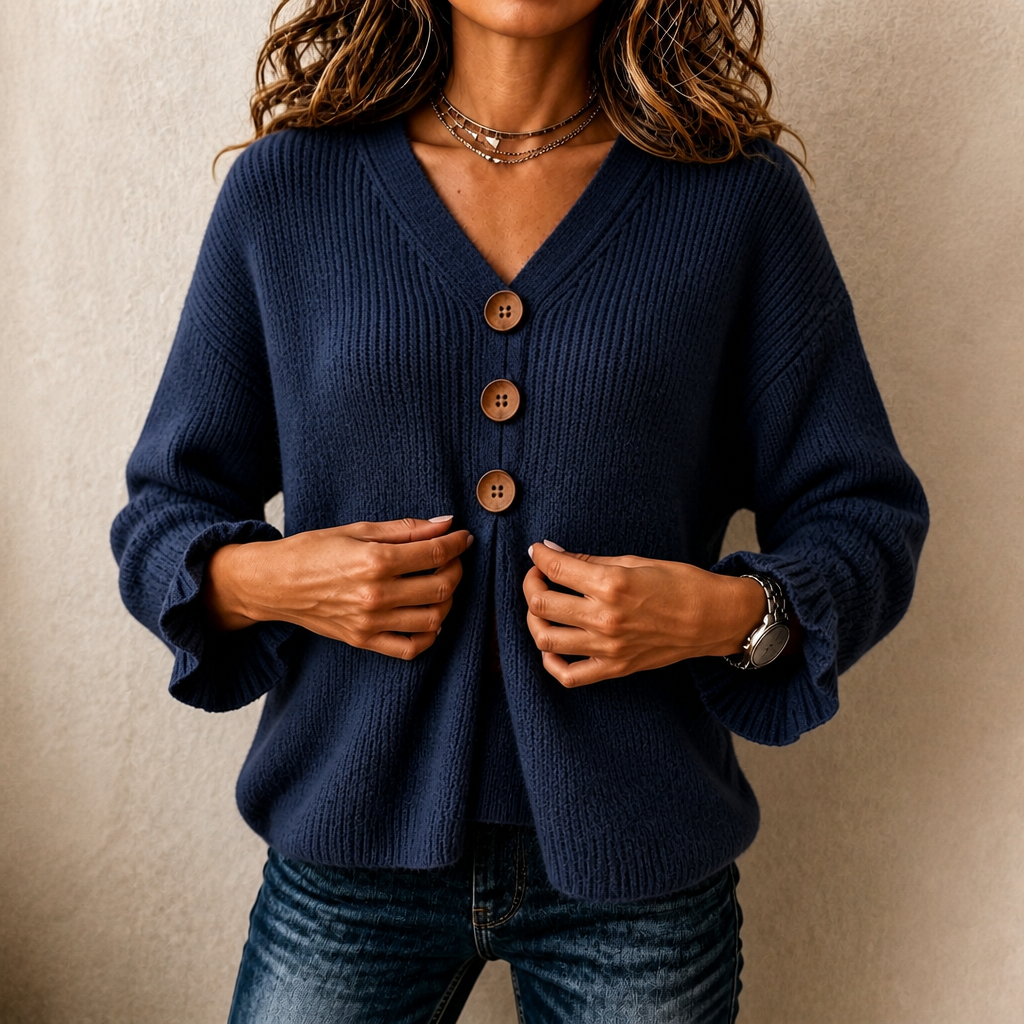 Vessa | Strickpullover mit V-Ausschnitt für Frauen