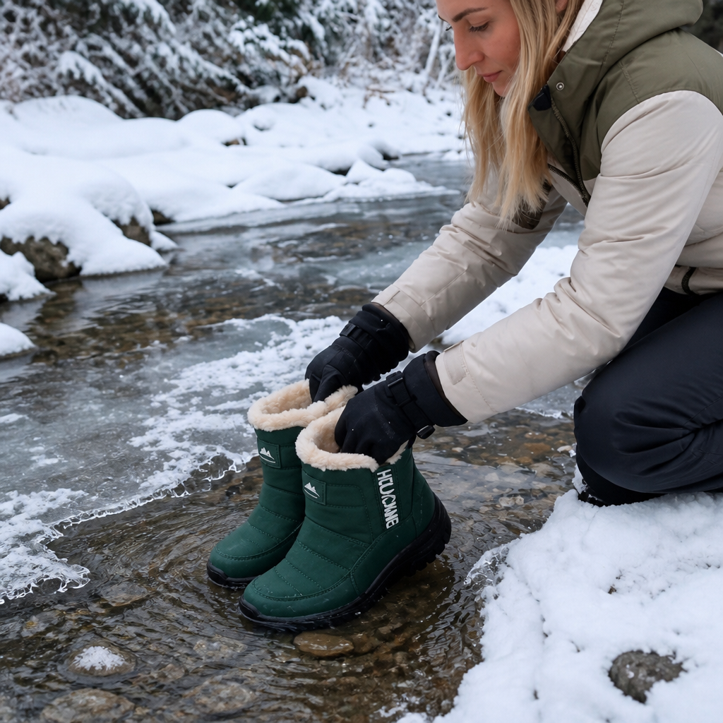 Gripwell | Waterproof Snow Boots – Faux-Fur Lining für warme Füße