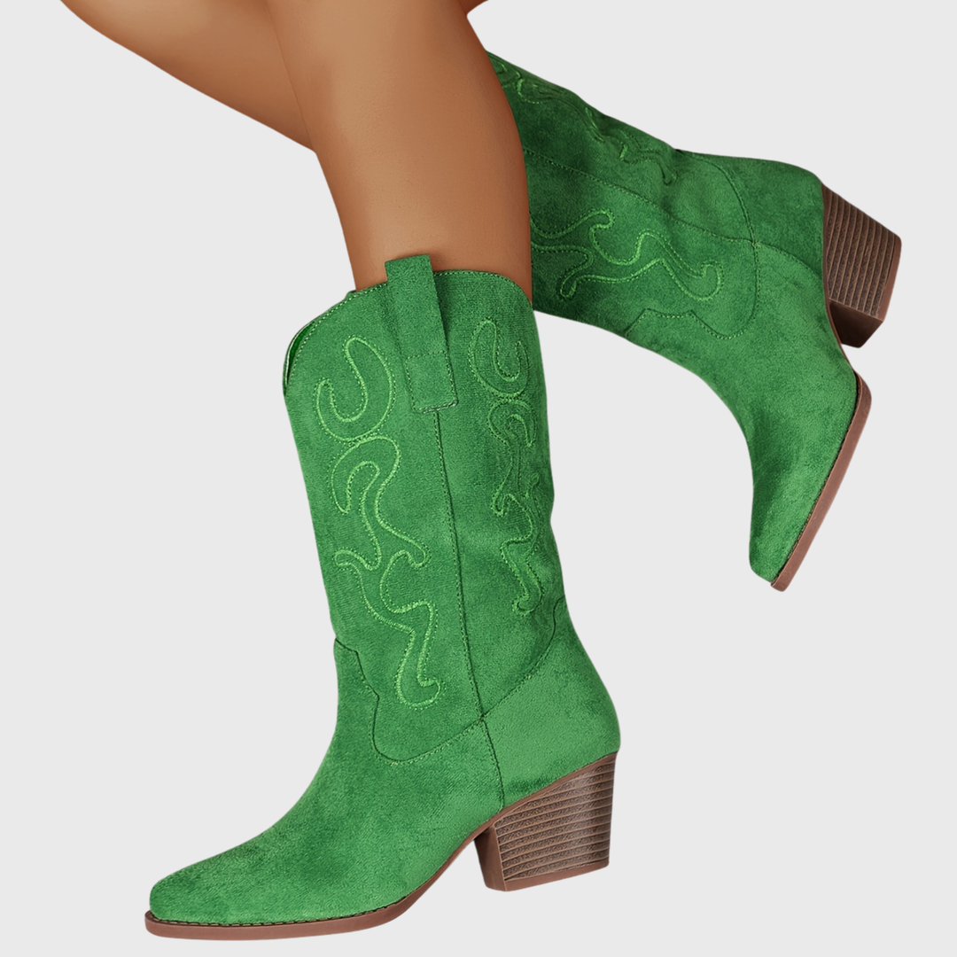 Jolene | Auffällige Western Cowboystiefel mit Weiter Wadenweite
