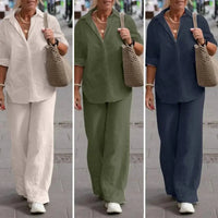 Maria | Airy and Elegant Two-Piece Linen Set