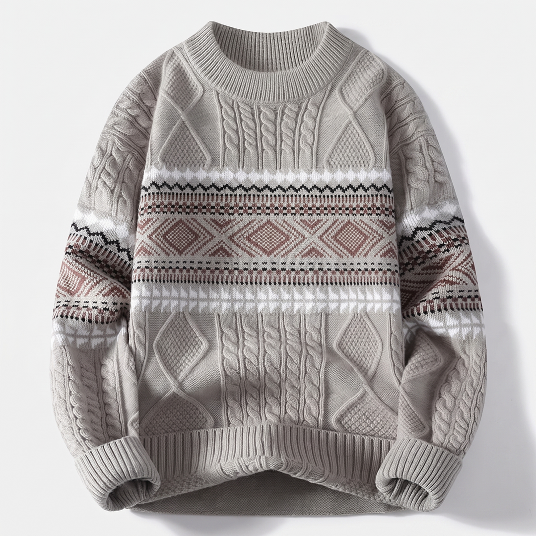 ARVID | Nordic Knit Sweater – Klassischer Stil für Herren