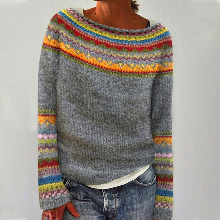 Sophie | Entspannter Strickpullover mit Rundhalsausschnitt