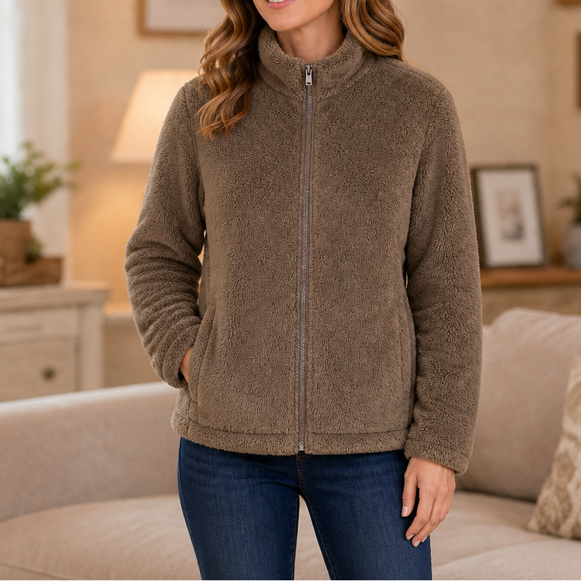 Velora | Fleecejacke mit Stehkragen – Weich und Warm für Frauen