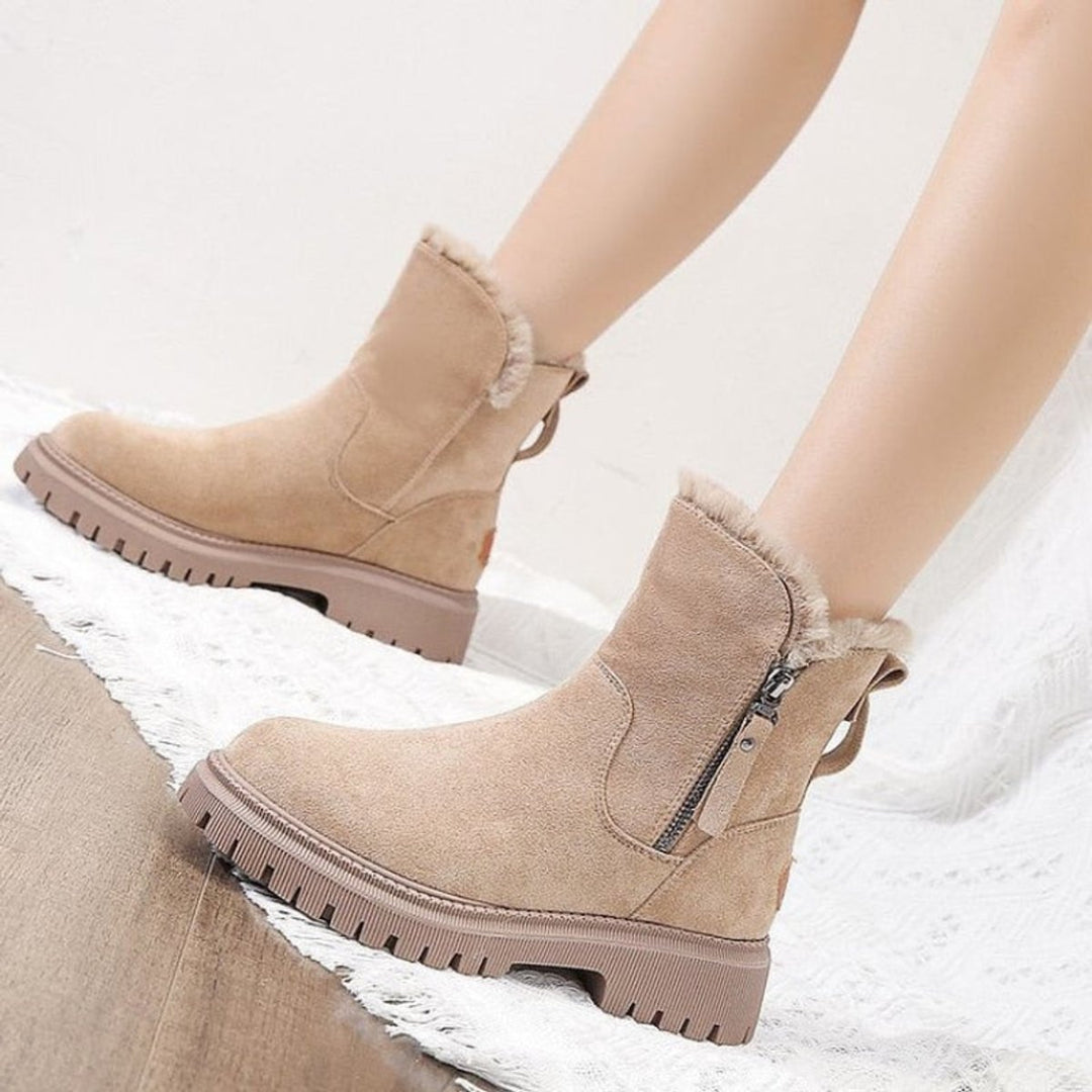 Kerstin | Gemütliche Und Elegante Rauleder Stiefeletten