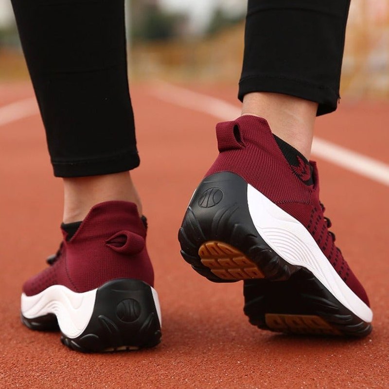 Mia | Bequeme Und Orthopädische Plateau-Sneaker