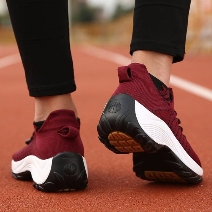 Mia | Bequeme Und Orthopädische Plateau-Sneaker