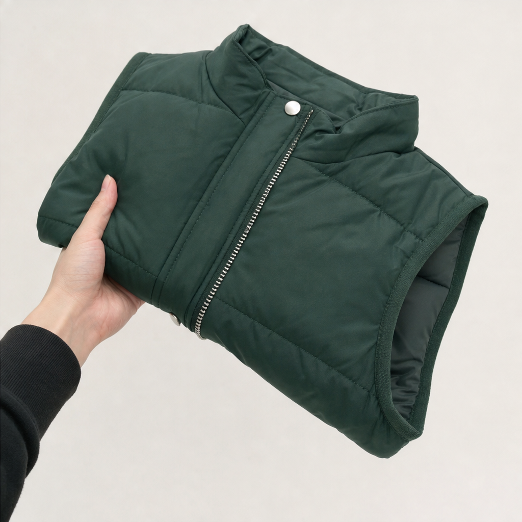 Layerwell | Quilt-Weste Hoodie und Jogginghose Set