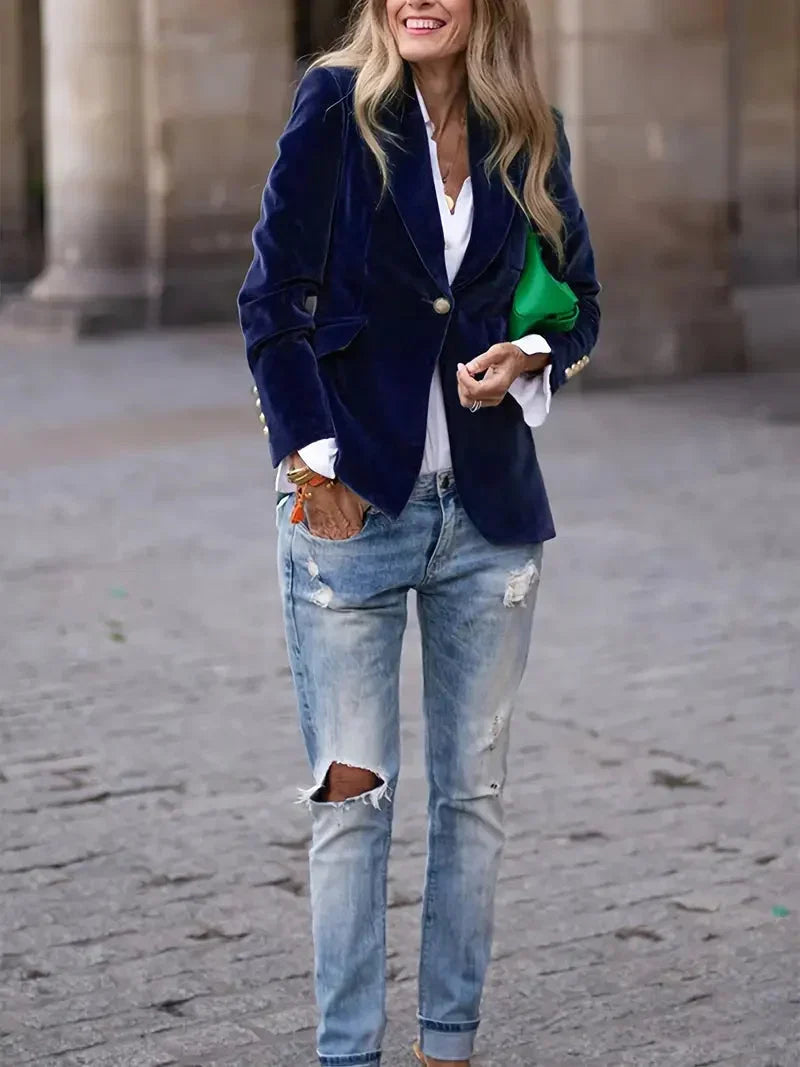 Sophie | Luxuriöser Und Eleganter Samt-Blazer