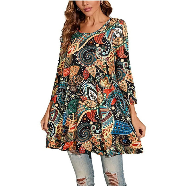 Vivienne | Mandala-Tunika Top Mit Eleganter A-Linien-Silhouette
