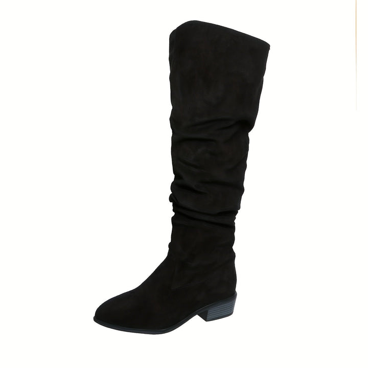 Matilda | Markante kniehohe Plateau-Stiefel mit Schnürung