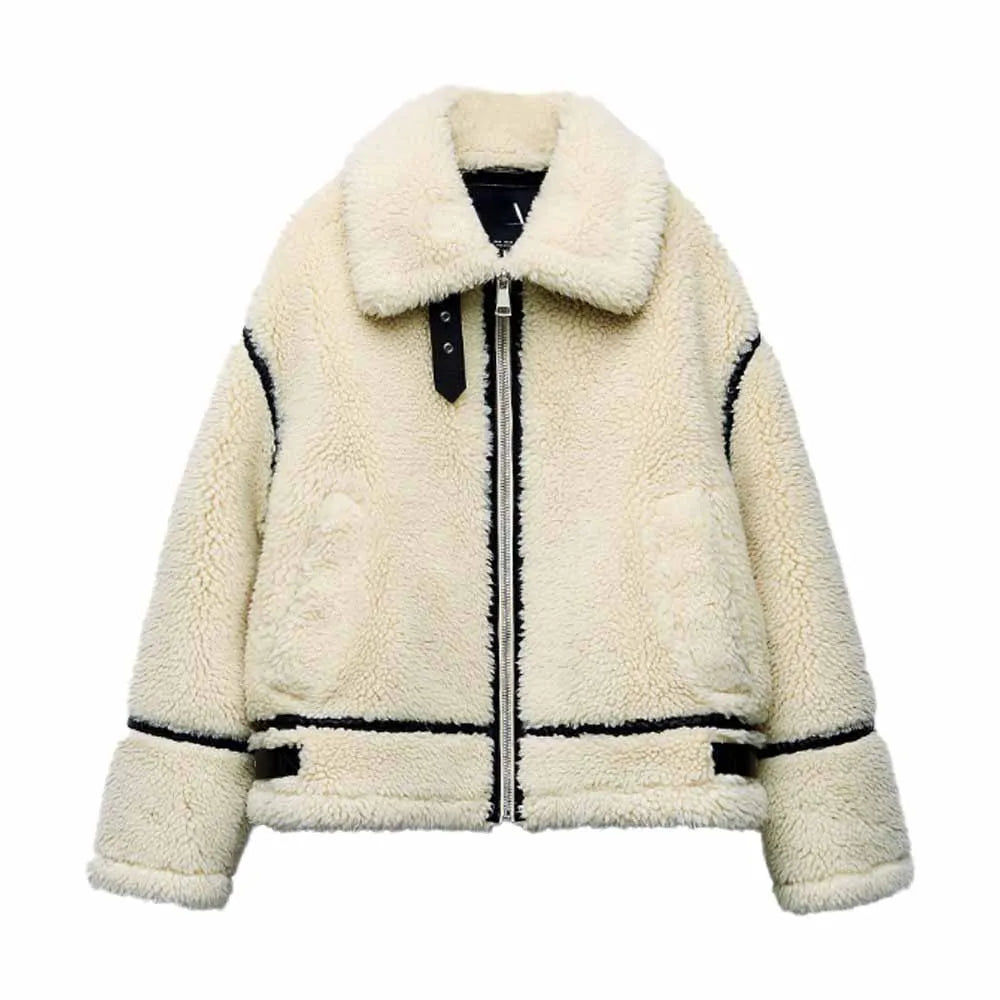 Lara | Sherpa Teddy Jacket – Bequeme Oversized Passform für Damen