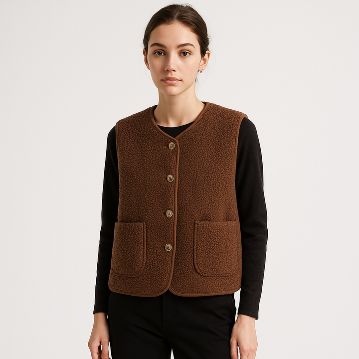 Johanna | Kuschelige und Moderne Damen Teddyweste