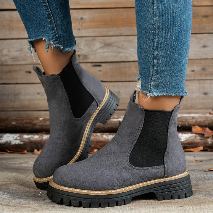Yvonne | Moderne Und Elegante Chelsea-Plateau-Stiefeletten
