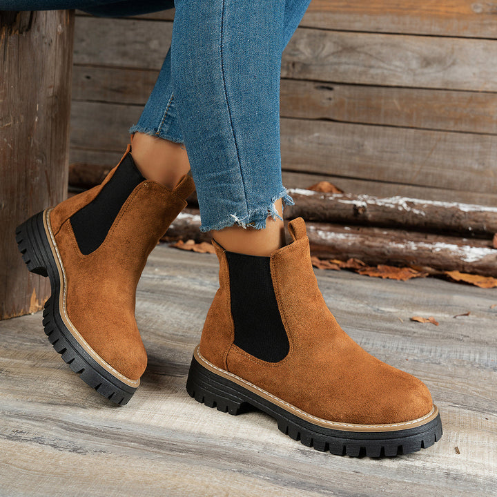 Yvonne | Moderne Und Elegante Chelsea-Plateau-Stiefeletten