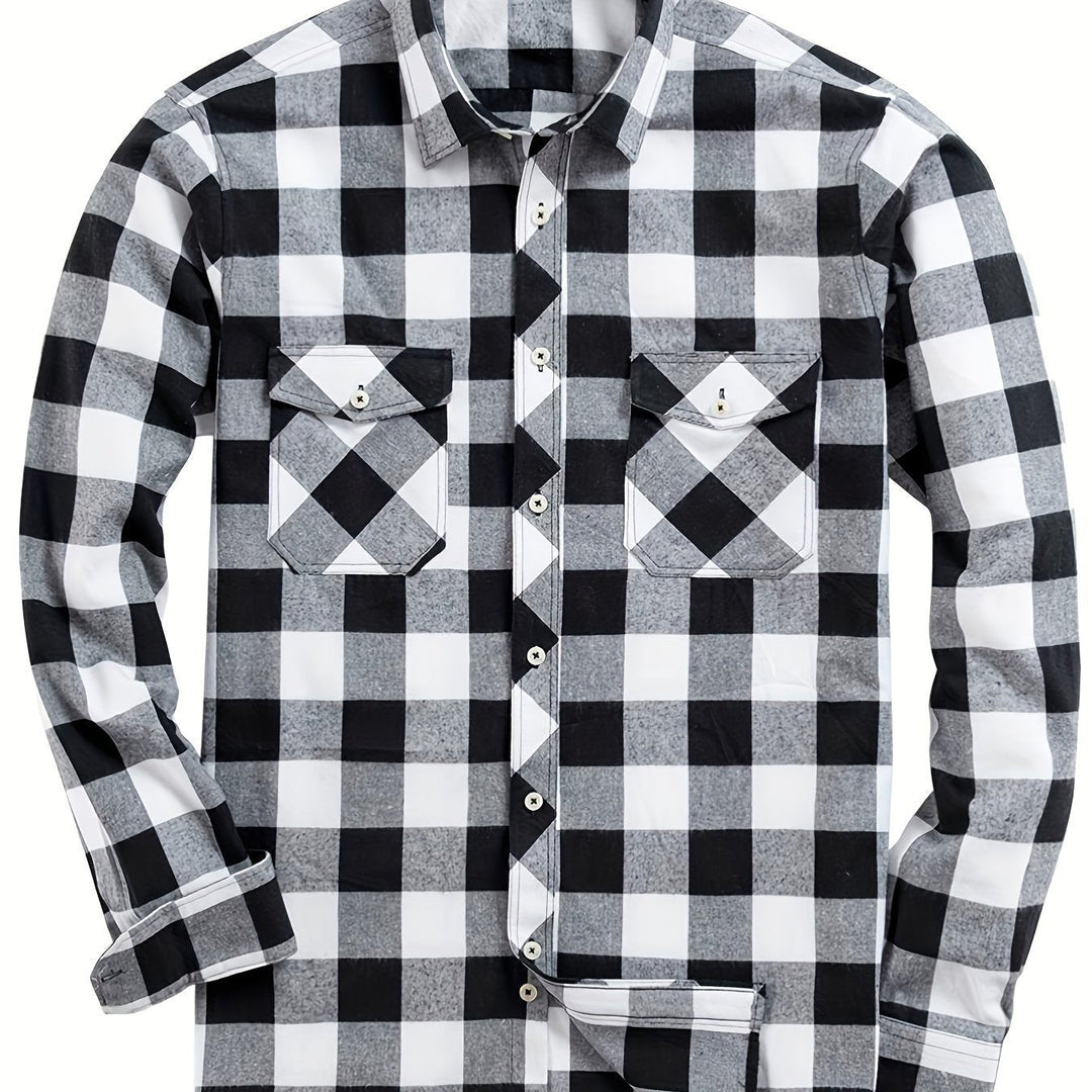 Miles | Flannel Shirt – Classic Checked Style for Men