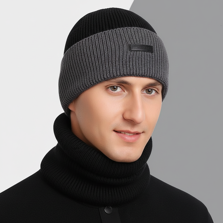 Wärmende Wollmütze & Schal Set | WarmCombo für Kopf und Hals