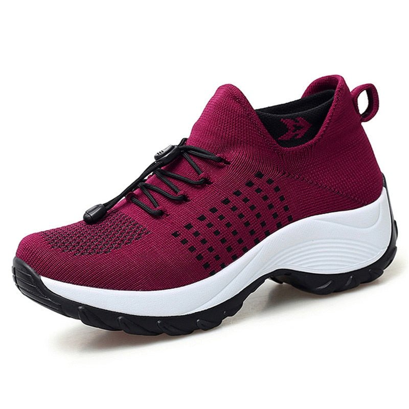 Mia | Bequeme Und Orthopädische Plateau-Sneaker