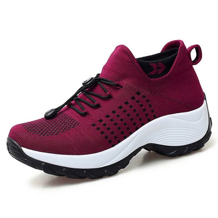 Mia | Bequeme Und Orthopädische Plateau-Sneaker