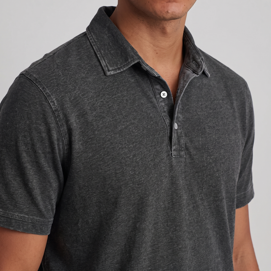 Charnley | Entspannten Polo-Shirt für Männer – Vintage-Farben