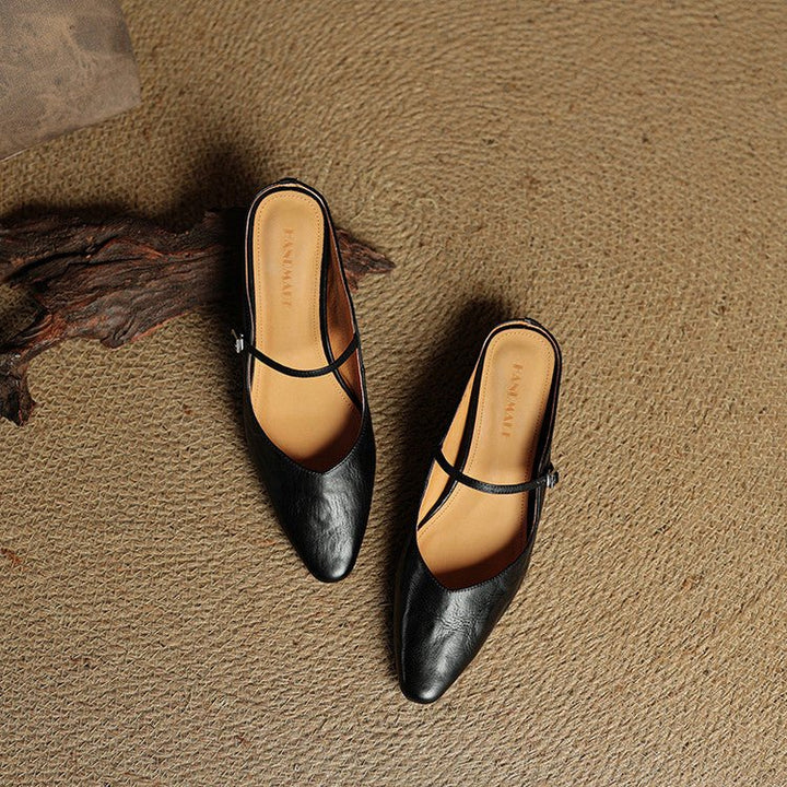 Camilla | Timeless and Elegant Leather Mules