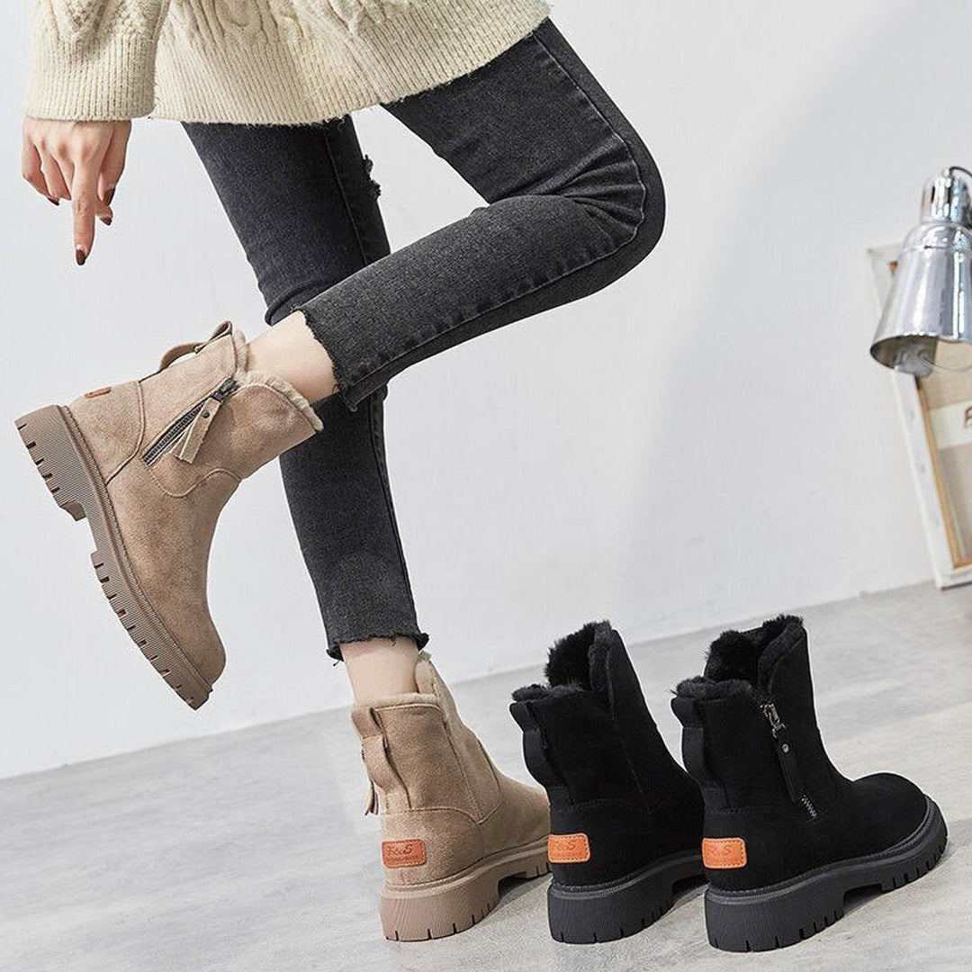 Kerstin | Gemütliche Und Elegante Rauleder Stiefeletten