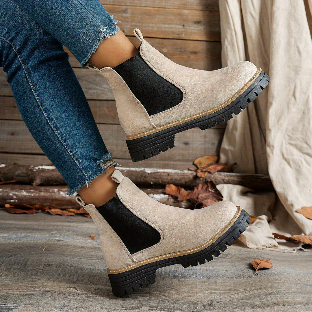 Yvonne | Moderne Und Elegante Chelsea-Plateau-Stiefeletten