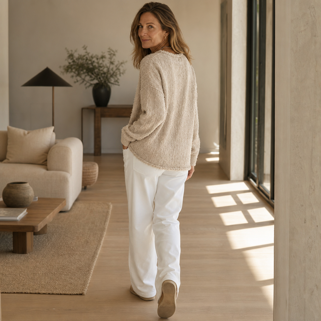 Marlwick | Chunky Knit Sweater – Stilvoller Henley-Look für Frauen