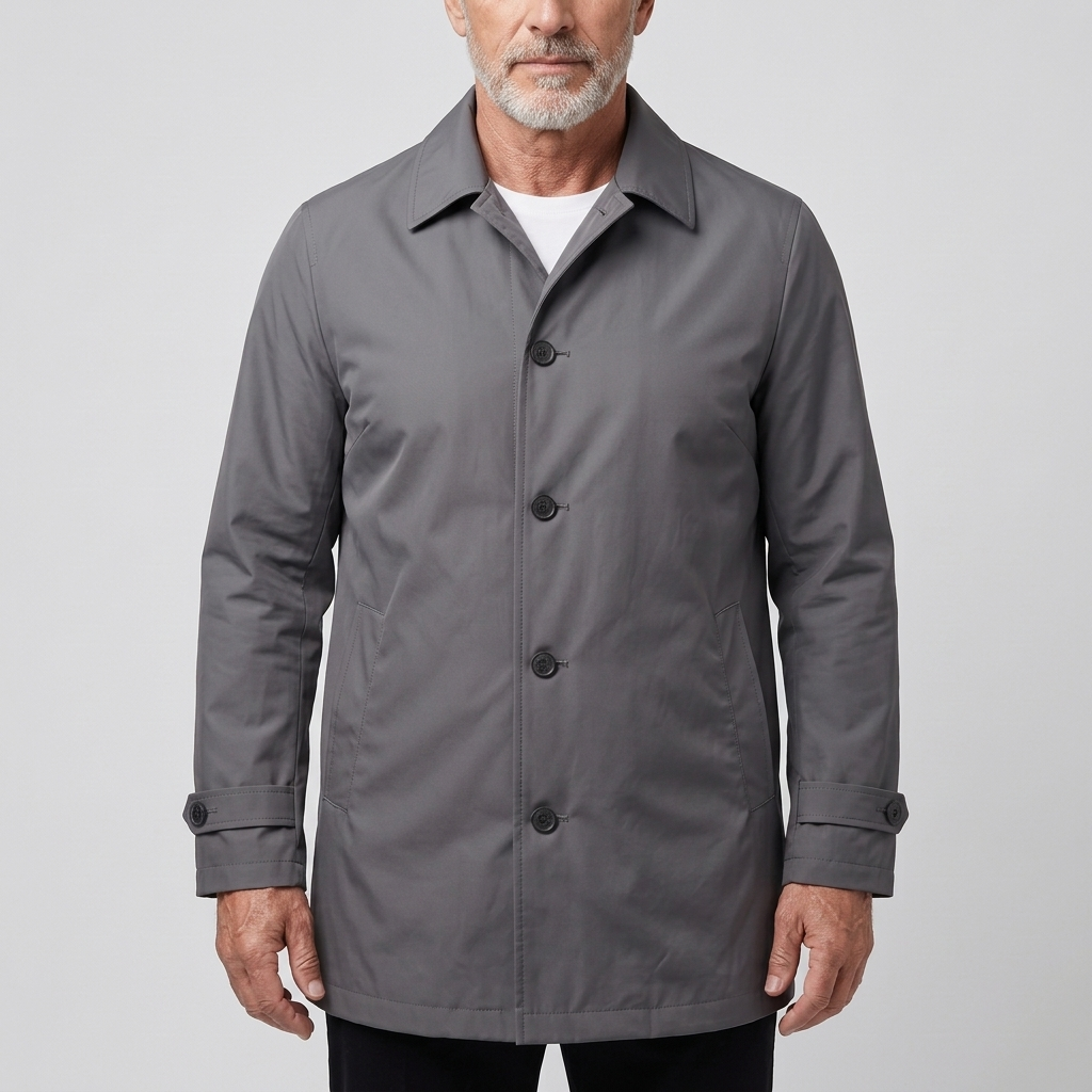 Smart | Wetterfester Regenmantel – Elegante Mittel-Länge für Männer