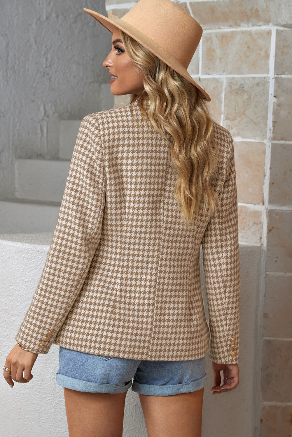 Petra | Eleganter Und Zeitloser Houndstooth Blazer