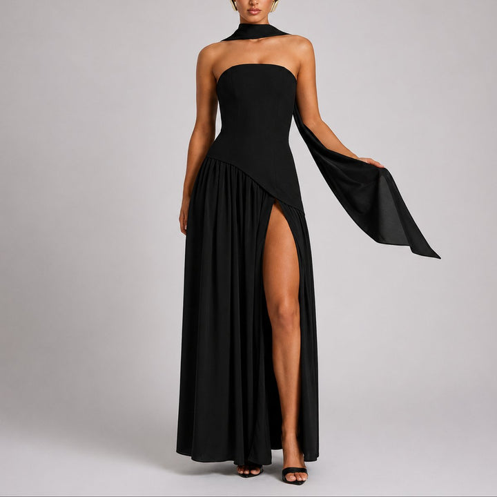 Emma | Elegantes Herbst-Hochzeits Maxikleid