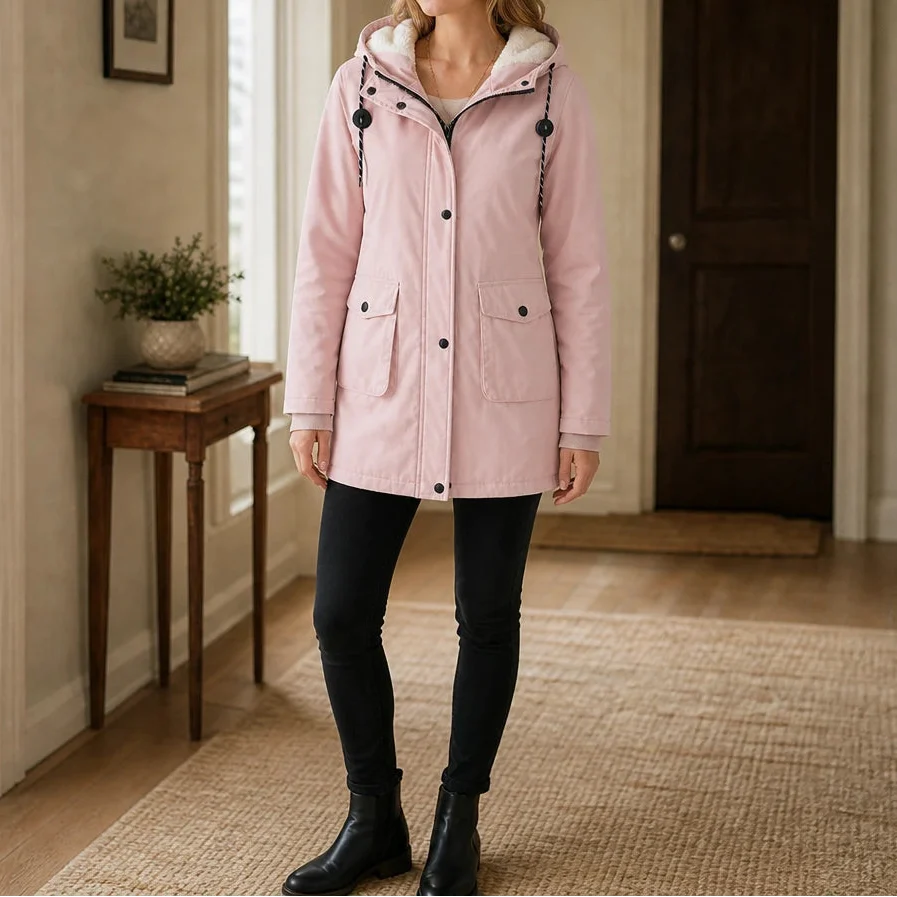 Everwarm | Long Hooded Parka für Frauen – Stylisch und Warm