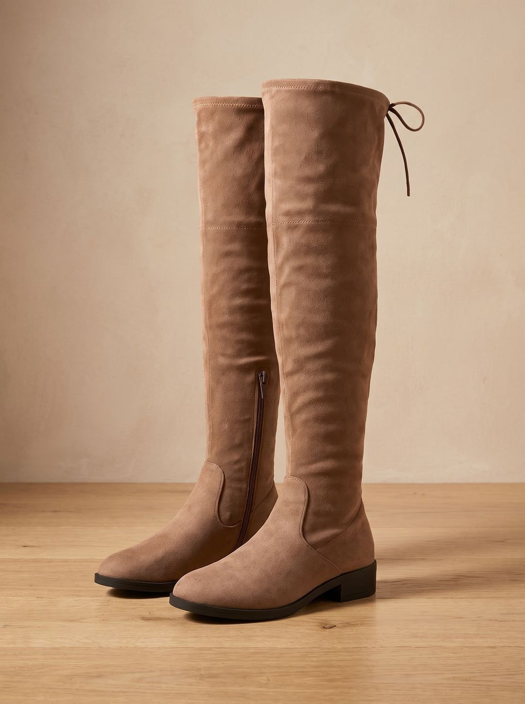 Harper | Über-die-Knie Stiefel – Flaches Design für Frauen