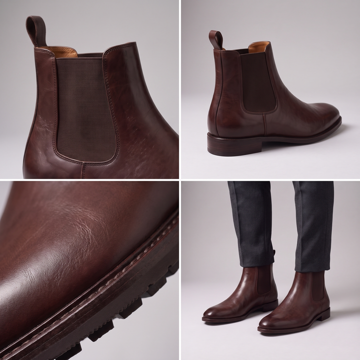 Polaris | Chelsea Boots – Glänzendes Leder für Männer