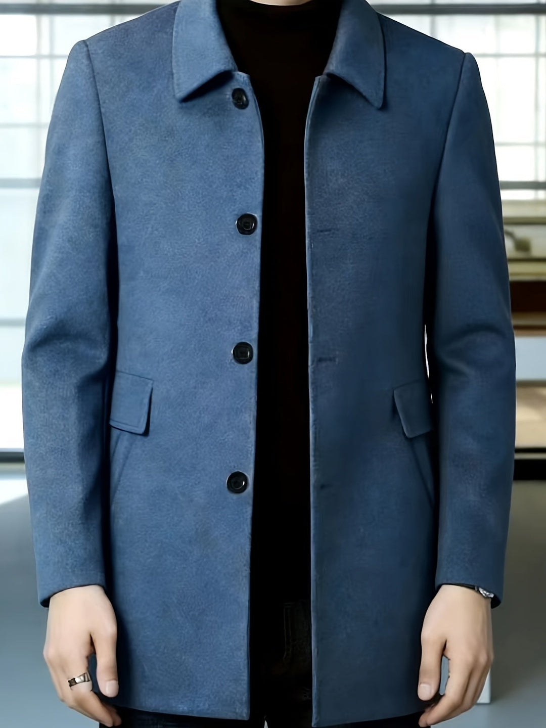 Gerard | Überziehmantel – Eleganter Single-Breasted Stil für Männer
