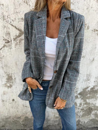 Charlotte | Zeitloser Karierter Blazer Aus Baumwolle