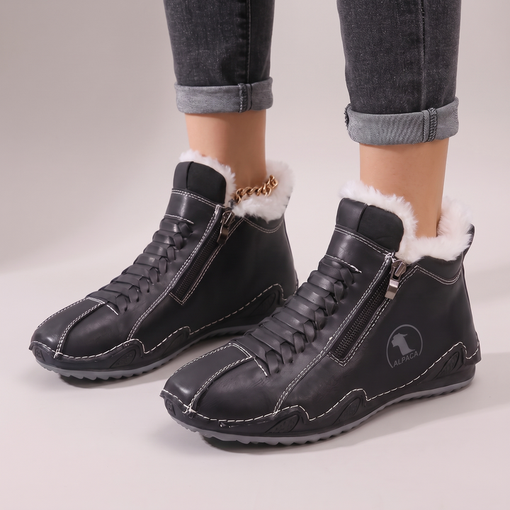 Alpaca | Winterstiefel mit Fellfutter – Warme kuschelige Schuhe für Frauen