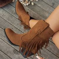 Julia | Elegante Cowboy-Stiefel mit Fransen im Western-Stil