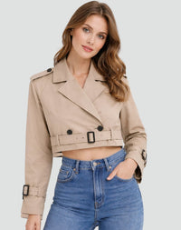 Selina | Kurzer Taillierter Trenchcoat Mit Eleganter Silhouette