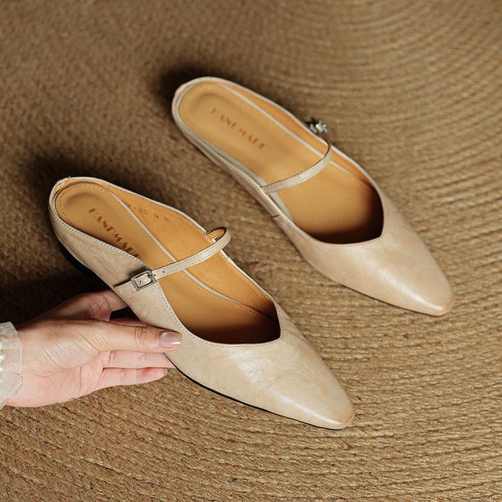 Camilla | Timeless and Elegant Leather Mules