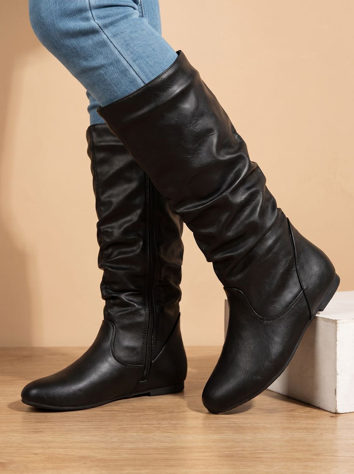 Harper | Slouchy Flat Knee High Boots für Frauen