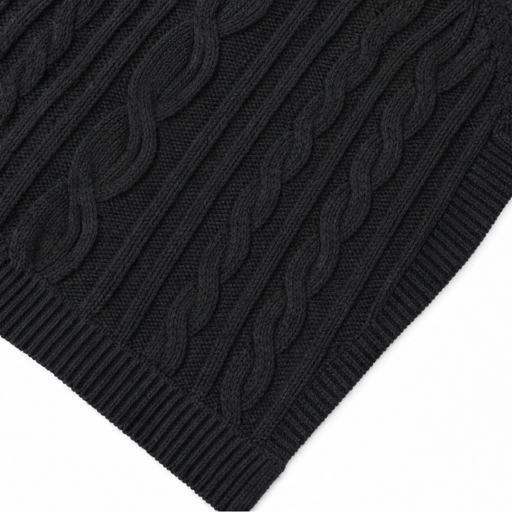 Cabelune | Poncho-Sweater – Bequeme Cable-Knit-Optik für Frauen