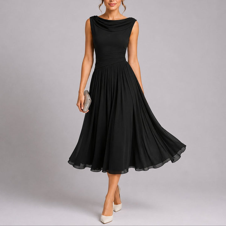 Marlene | Elegantes Herbst-Hochzeitskleid Mit Drapiertem Ausschnitt